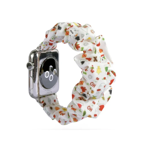 37 Обтянутая тканью; эластичный ремешок для наручных часов Apple Watch 38 мм/40 мм/42 мм/44 мм наручных часов iwatch серии 5/4/3/2/1 браслет наручный ремень аксессуары - Цвет ремешка: 37