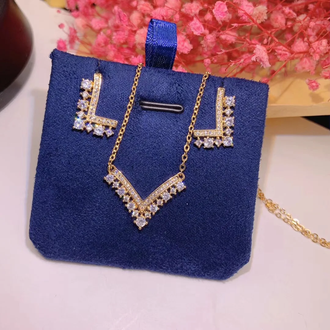 

Accking Fashion luxury Cubic Zircon for Women Wedding Party For Bridal Jewelry set necklace earring bracelet ring set