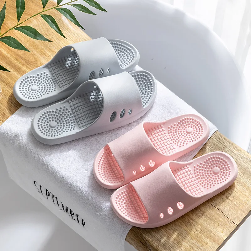 Тапки из ЭВА для душевой кабины мужчин и женщин летние Нескользящие массажные