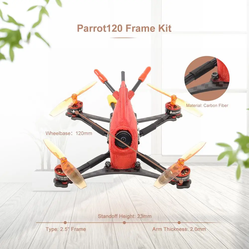 Новейший зубочистка Parrot120 Pro 120 мм FPV гоночный Дрон с камерой 1200TV 2-4S F4 Контроллер полета 13A 4в1 ESC PNP/BNF версия