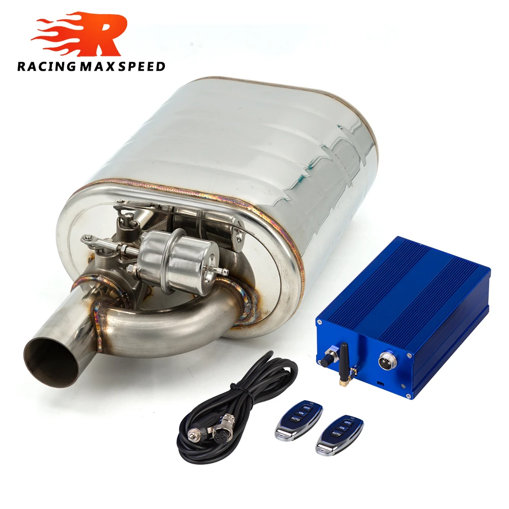 2" 2.5" 3'' Inch Exhaust Muffler With Dump Valve Stainless Steel