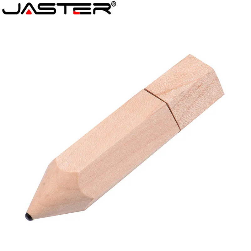 JASTER креативный подарок USB 2,0 изготовленный на заказ логотип деревянный карандаш USB флеш-накопитель Флешка 4 ГБ 8 ГБ 16 ГБ 32 ГБ 64 Гб карта памяти usb