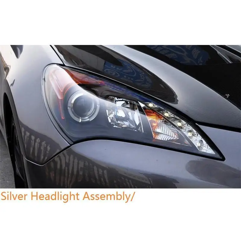 MODEL E Аксессуар для бега Luces Para Авто экстерьер Led Drl Automovil фары Задние Автомобильные фары в сборе 17 18 для hyundai Rohens Coupe - Цвет: MODEL E