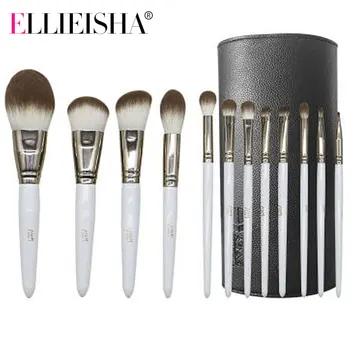 

Makeup brushes set Professional Natural goat hair brushes Foundation Powder Contour Eyeshadow make up brushes ELLIEISHA