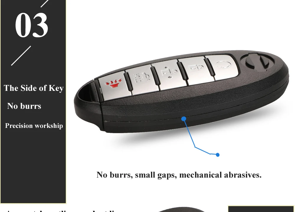 Keyforkess keykeyless per Nissan Patrol Armada 5 pulsanti 433.92Mhz FSK ID46 Pcf7952 Chip Smart Remote Car Key Fob 15 Keyforkess keykeyless per Nissan Patrol Armada 5 pulsanti 433.92Mhz FSK ID46 Pcf7952 Chip Smart Remote Car Key Fob - H920d20976c38426cbb2b409291ab8f91Y