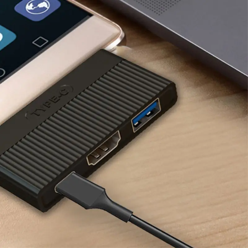5Ggb высокая скорость эффективность Тип C к HDMI PD USB 3,0 4K HD адаптер конвертер