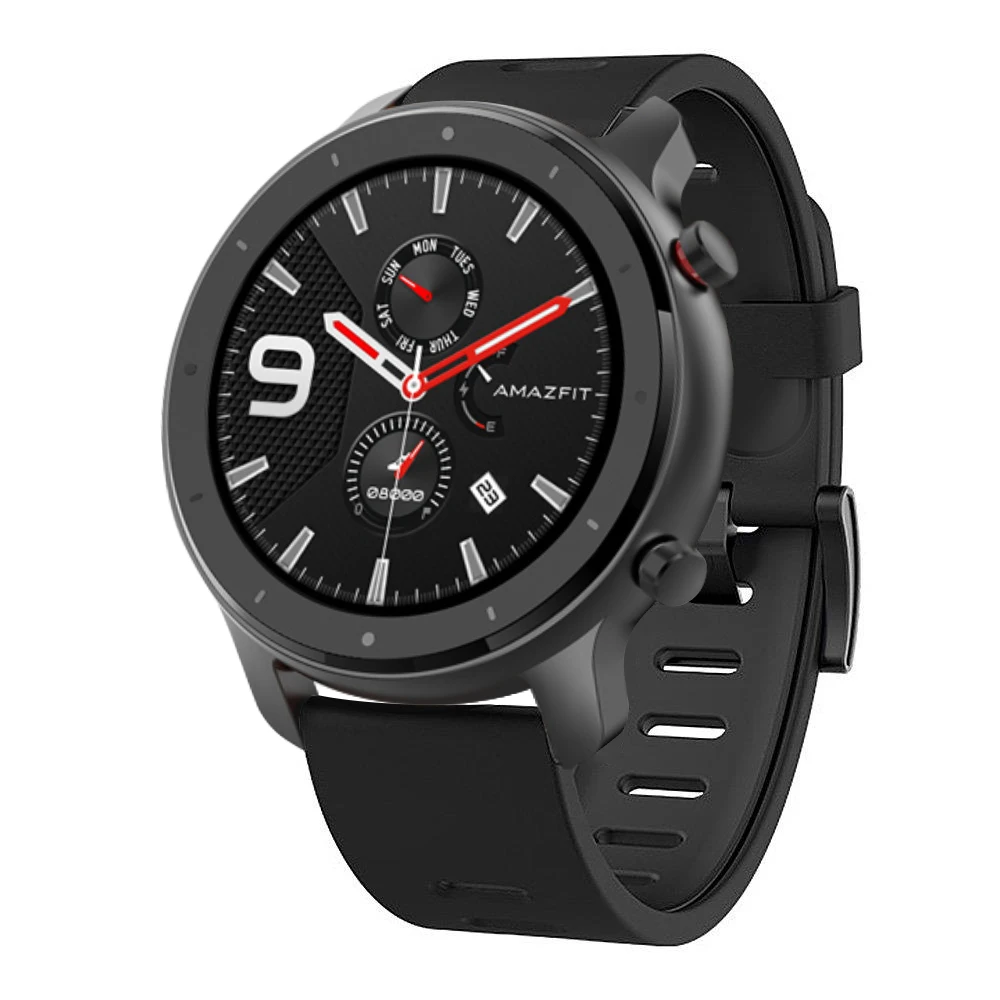 Ремешок для Xiaomi Huami Amazfit GTR 47 мм двухцветный спортивный силиконовый