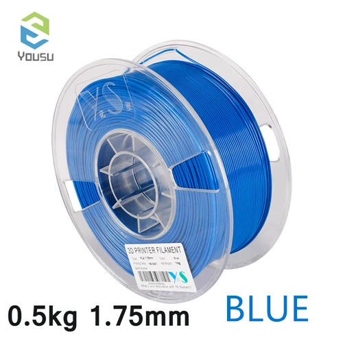 0.5kg BLUE Нить для 3d принтера YOUSU PLA 1,75 мм 0,5 кг/1 кг 170 м/340 м многоцветная нить для 3d печати PLA только для России - Цвет: 0.5kg BLUE
