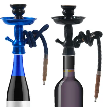

Honeypuff Aluminum Shisha Champagne Wine Bottle Top Metal Hookah Stem Kit HOOKITUP Chicha Nargile Set Hookah Accessories