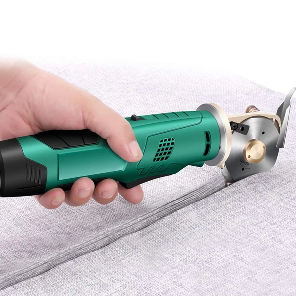 Portable Cordless Electric Round Scissors Electric Scissors Shear Cloth Cutter Fabric Cutting Machine Kit Cutting hand-held Tool