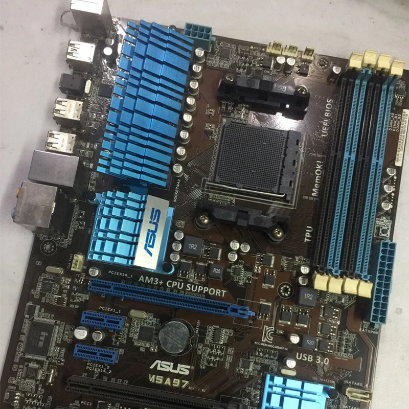 Материнская плата ASUS M5A97 Socket AM3+ DDR3 32 Гб AMD 970 AMD FX оригинальная настольная материнская плата M5A97 PCI-E 2,0 SATA III б/у материнская плата