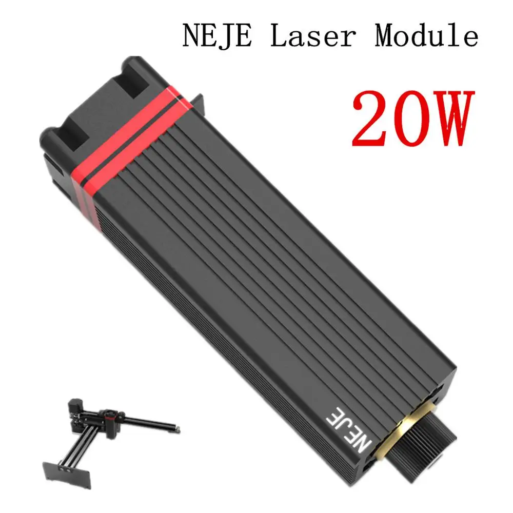 Лазерный гравировальный станок NEJE Master 2 450 нм 20 Вт режущий модуль с TTL / PWM модуляцией лазерная головка