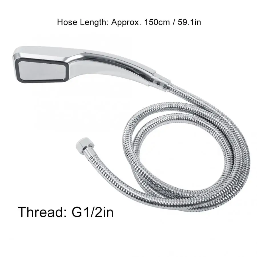 G1/2 Inch Electroplating Pressurized Handheld Shower Head Sprayer Bathroom Showering Accessories Supplies