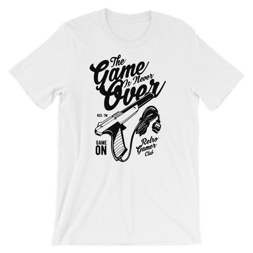 Игра никогда не футболкой. Видео геймер 100% хлопок Премиум тройник новый горячий