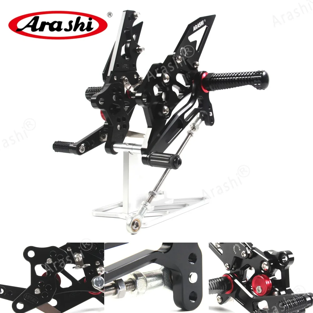 Arashi Rider CNC регулируемая подножка для YAMAHA R3 R25 YZF R3 R25- подножки задние наборы задние наборы алюминий