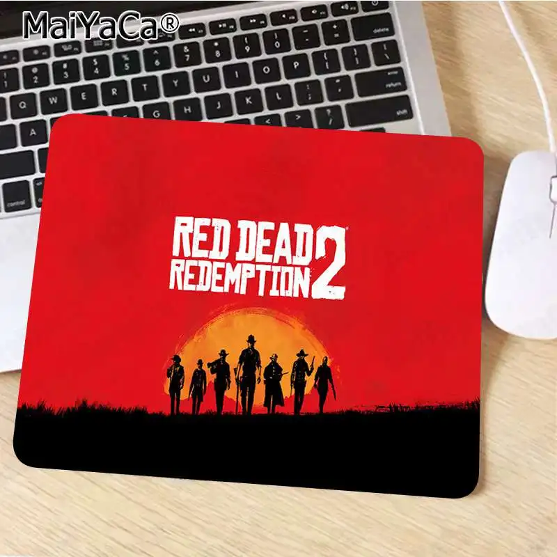 Красивое аниме maiyaca ковбой красный Dead Redemption офисные мыши геймер мягкий коврик для мыши резиновый ПК компьютерный игровой коврик для мыши