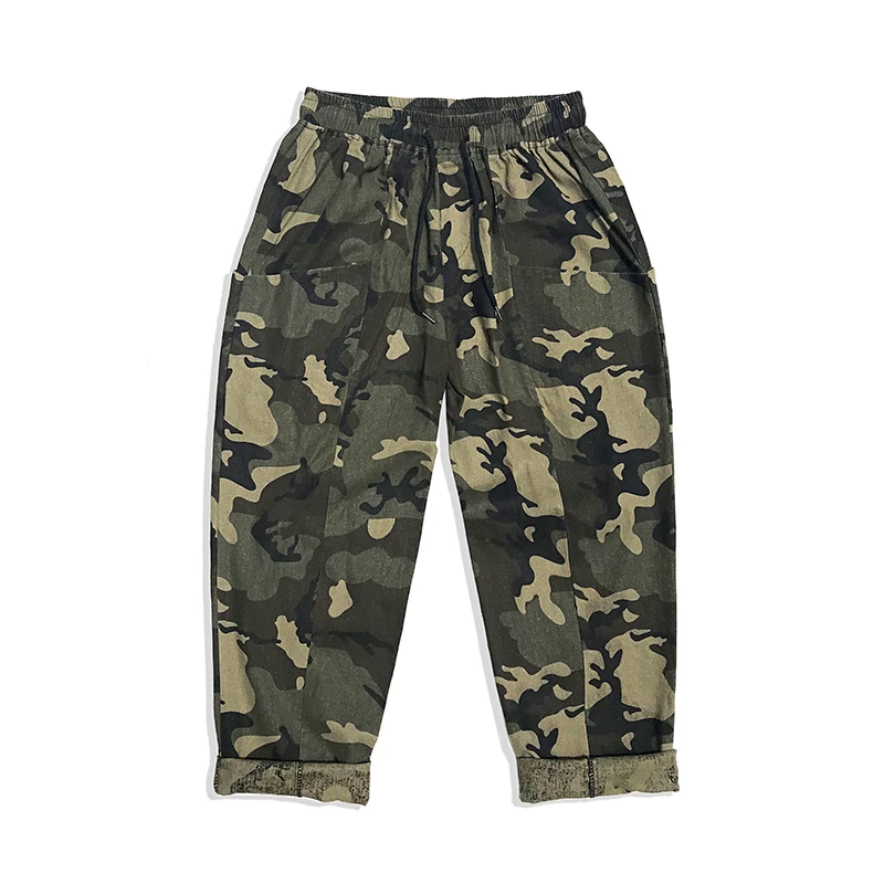 Autumn And Winter New Men's Youth Cotton Casual Camouflage Overalls Student Fall Feeling Feet Pants Long Pants M-2XL