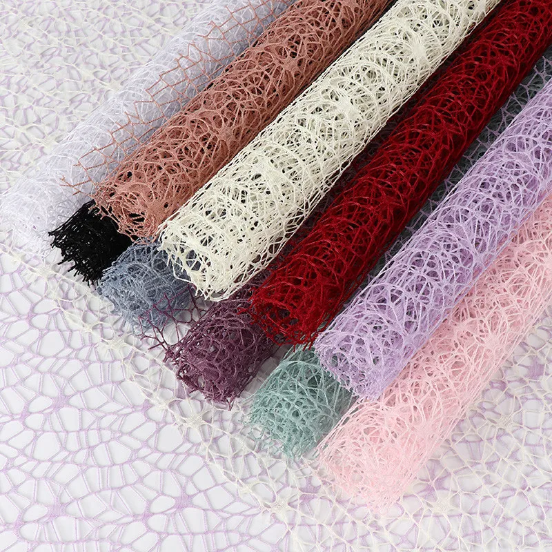 Flower Wrapping Paper Scrapbook Paper Craft Paper Floral Wrapping Paper Scrapbook Materials Handmade Craft Paper Handmade Paper Gift Wrapping Paper Scrapbooking Material Scrapbooking Paper Diy Craft Materials 1PC Color Vintage Scrapbook Gauze DIY Handmade Tissue Paper Flowers Bouquet Wrapping Paper Florist Materials