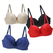 Кружевные бюстгальтеры для женщин, нижнее белье, большой размер, пуш-ап, бюстгальтер на косточках, бюстгальтер без косточек, чашечки B, C, D, E, сексуальное нижнее белье для женщин