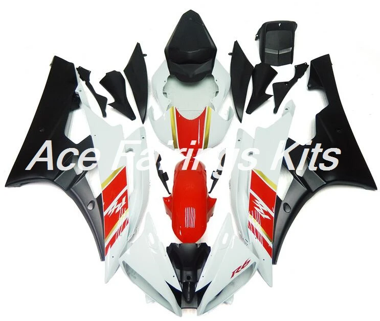 Полный Обтекатель подходит для Yamaha YZF 600 R6 06 07 YZF-R6 2006 2007 ABS пластик мотоцикл обтекатель комплект Cowling красный белый черный