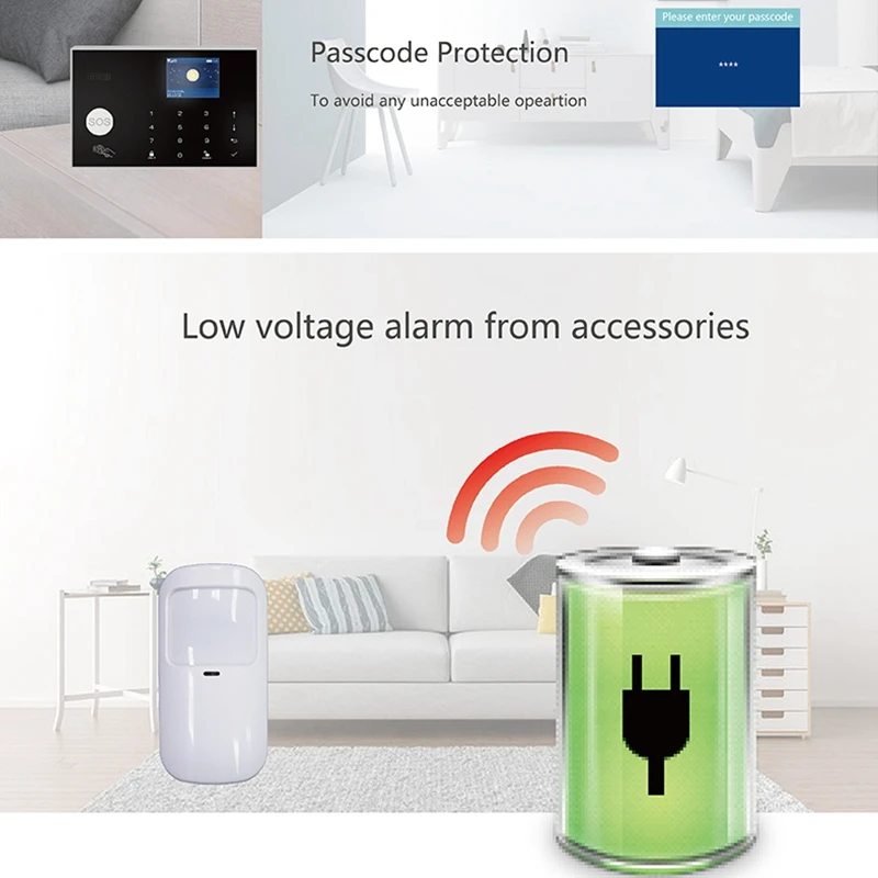 WiFi GSM домашняя система охранной сигнализации Tuya умный Комплект с 43 Гц