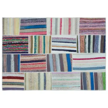

Handmade Multicolor Vintage Patchwork Rug Area Rug 160x225 Cm-5'3''X7'5''