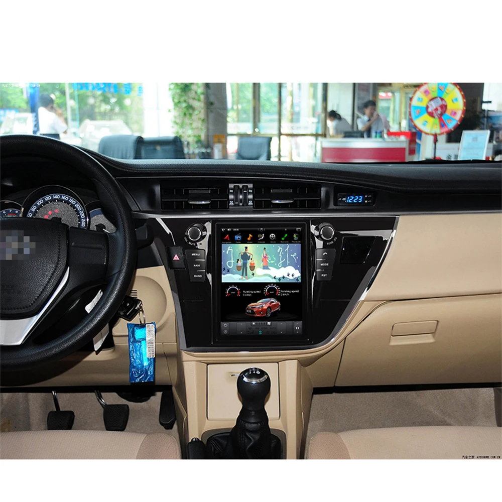 Автомобильный мультимедийный плеер стерео gps DVD Радио Навигация Android экран для Toyota Corolla E170 2013