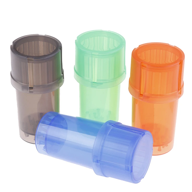 

Plastic Tobacco Grinder Herb Spice Grinding Crusher Storage Container Case