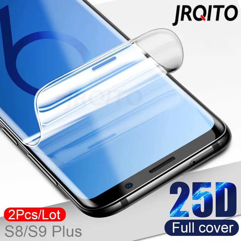 Экран протектор для samsung Galaxy S9 S8 плюс A50 гидрогель для samsung A50 A30 A20 A70 90 M10 M20 M30 с обмоткой эластичной пленкой
