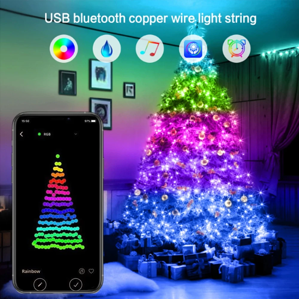 Christmas Tree Lights Near Me 2022 Christmas Festoon Led Light Bluetooth String Lights Christmas Decoration Fairy  Lights 2022 Newyear Xmas Tree Light Home Decor|Party Diy Decorations| -  Aliexpress