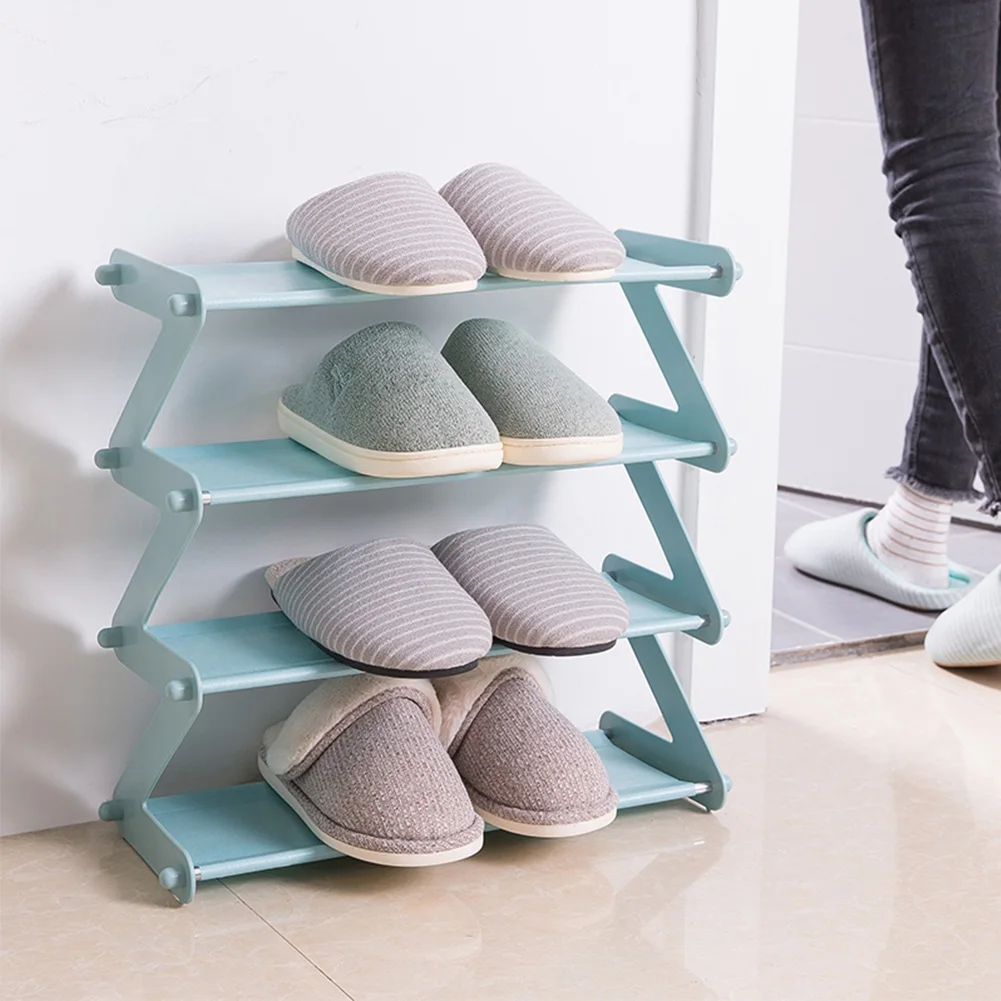 Simple ABS With Non-Woven Assembled Shoe Rack Save Space Slippers High Heels Home Dormitory  Multi-Layer Storage