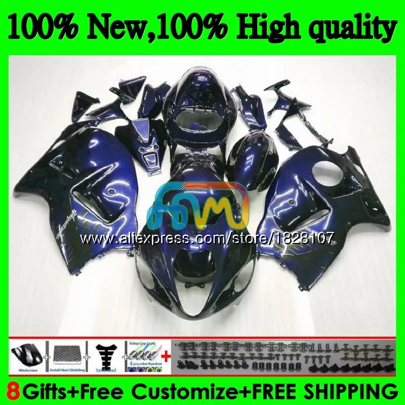 GSXR 1300 для SUZUKI Hayabusa GSXR-1300 2002 2003 2004 2005 2006 2007 49BS. 156 GSXR1300 96 02 03 04 05 06 07 темно-синий обтекатель