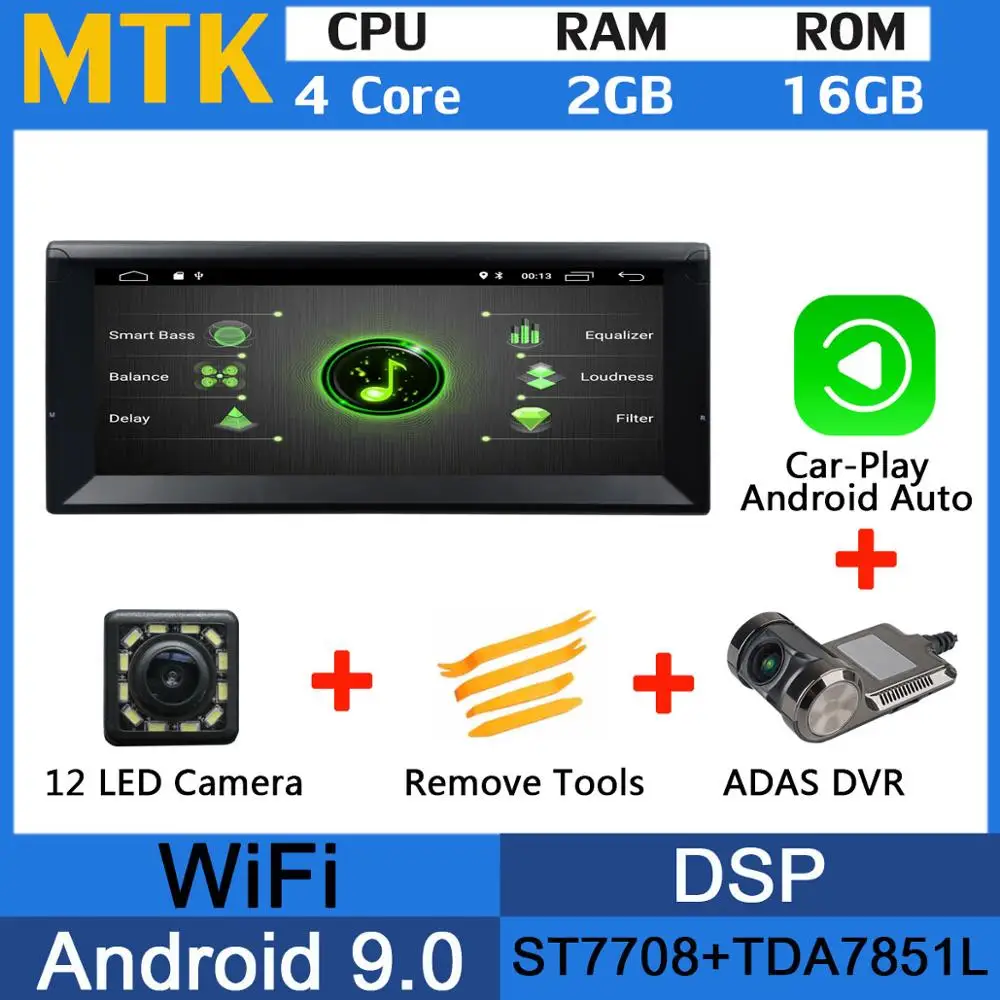 10,2" 5 USB Android 9,0 PX6/Восьмиядерный автомобильный DVD для BMW 5 серии E39 1996-2003X5 E53 2000-2007 автомобильный Радио gps Мультимедиа DSP - Цвет: MTK-Adas-Carplay