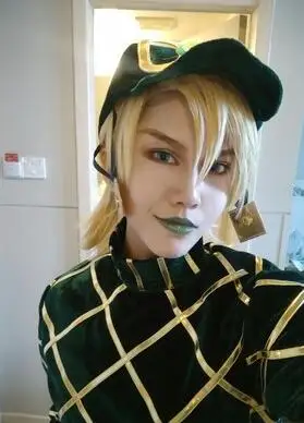 Аниме JOJO 7 JoJo невероятное приключение Сталь мяч запуска Диего, Dio Косплэй костюм для Хеллоуина - Цвет: Green