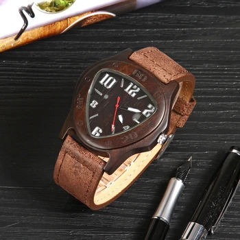 

Fashion Wooden Men Watches Quartz Sport Handmade Lightweight Wristwatch Women Men Creative Clock for Gift relogio masculino 2019