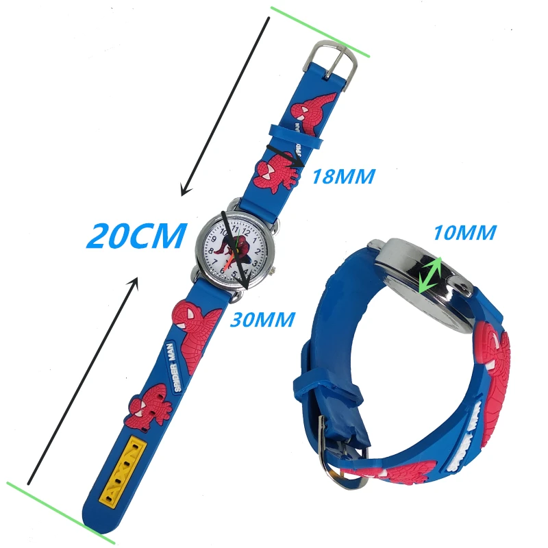 Spiderman Watch children classic men watch Genuine kids watches Boys Fashion Quartz Wristwatches Soft silicone students 5