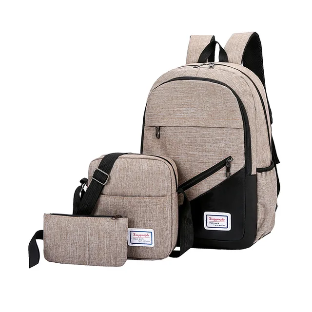 3pcs leisure travel backpack