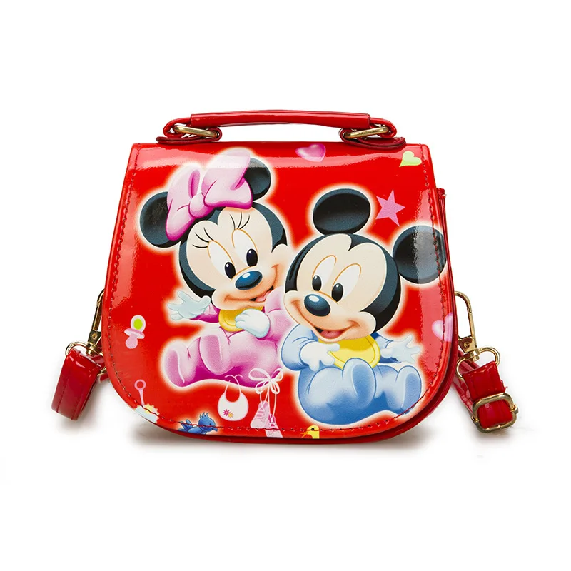 Disney милая девочка Микки Минни сумка на плечо PU дети мультфильм сумки для девочек