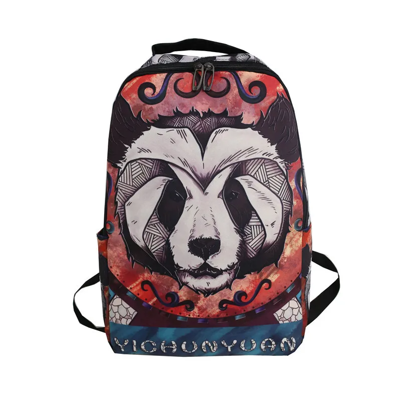 #*Cheap 2019 New Graffiti Backpack Anime Role Printing Children #039;s Backpack Panda Bags For Teenage Boys School Back Bag