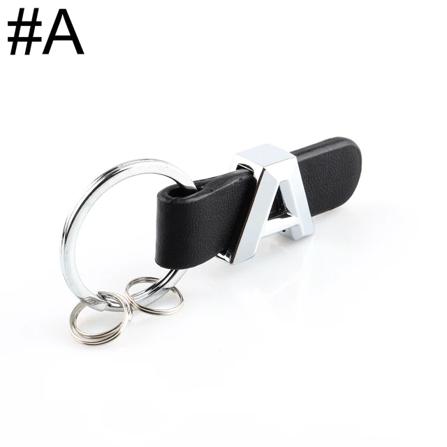 DSYCAR 3D Car Key Chain Metal Letter Leather Strap keychain For Mercedes Benz A B C D E G S Class Car Keychain leather Key Rings A