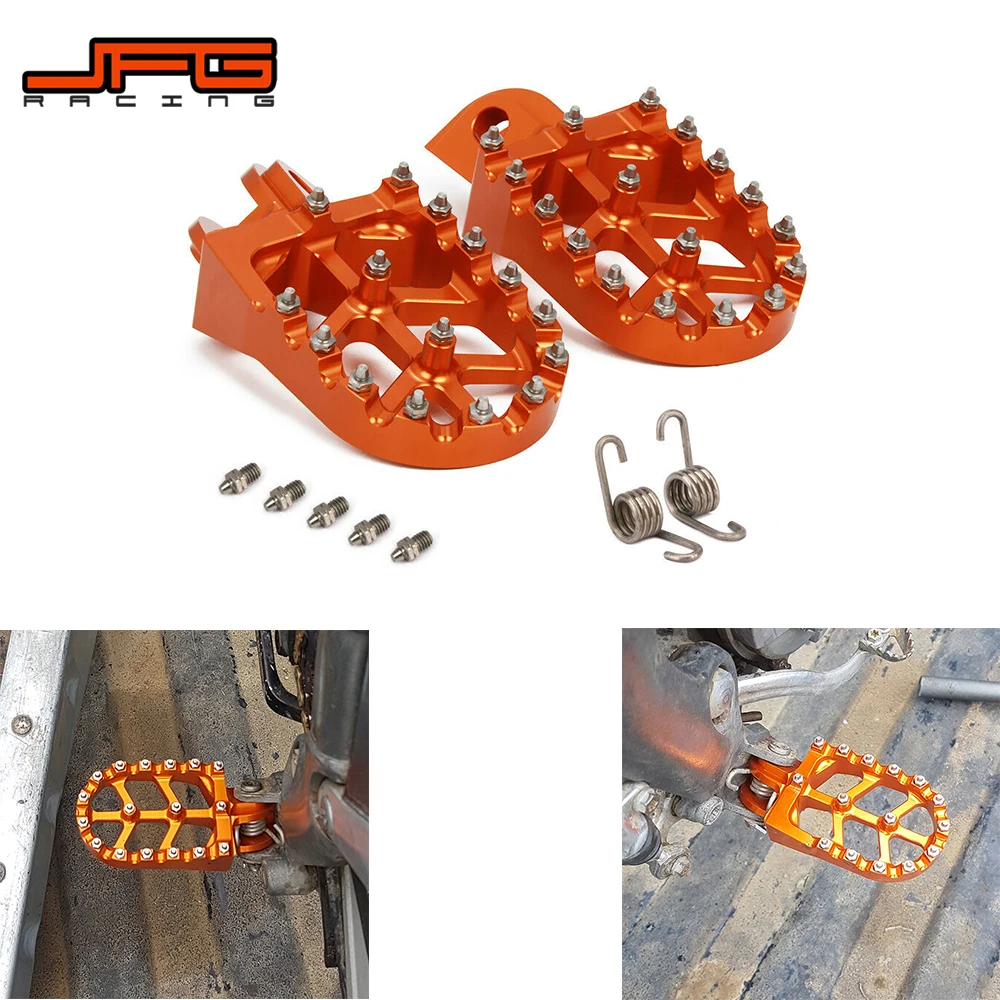 Motorcycle CNC Gear Shift Foot Lever Foot Pegs Rest Footrests Pedals Footpegs For KTM SX SXF XC XCW XCFW EXC MXC 125 150 250 JFG motorcycle accessories motorcycle foot pedals motorcycle footrests