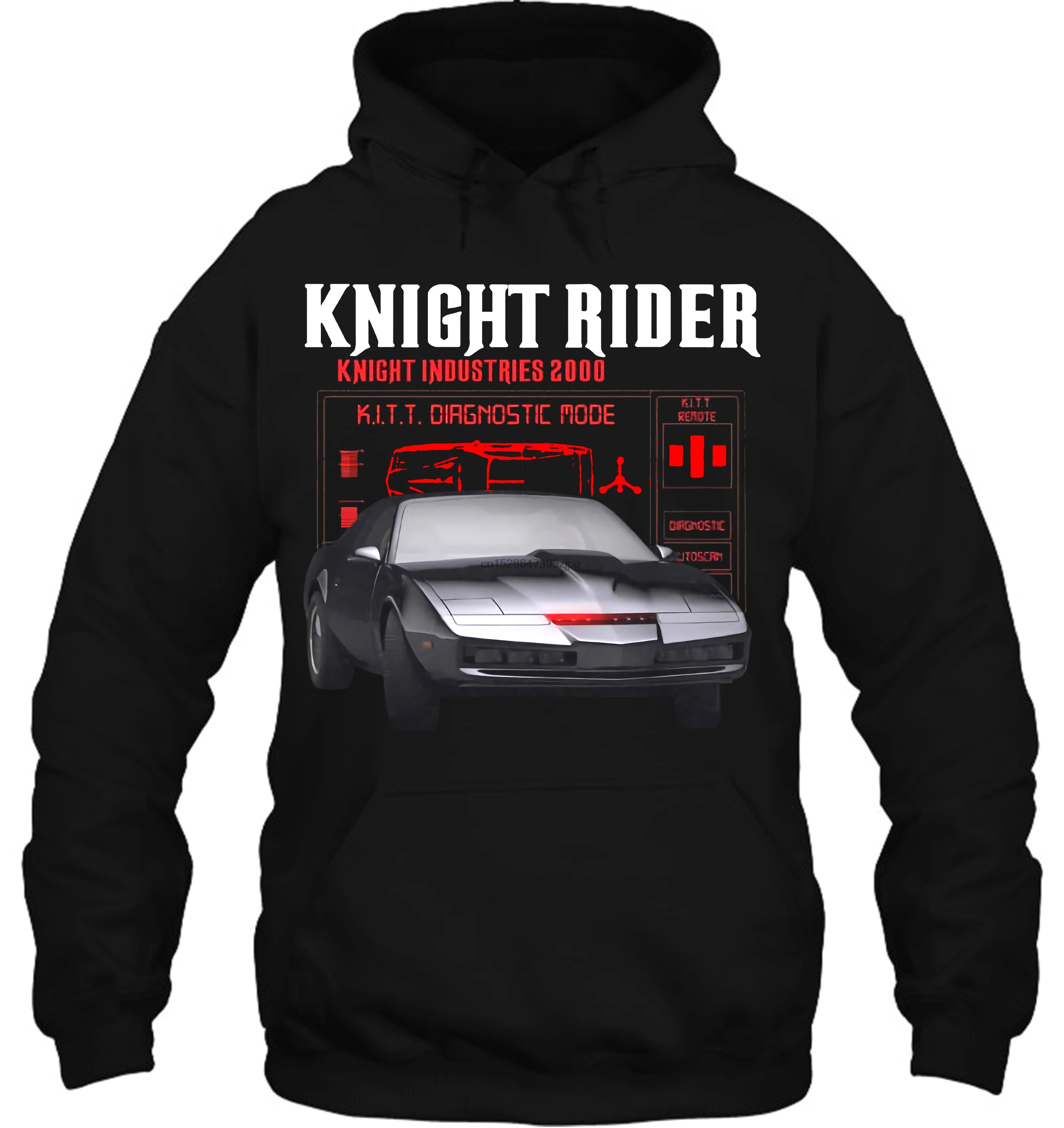 Мужская толстовка с капюшоном Knight Rider KITT Ретро ТВ HASSELHOFF 80& men& Размер S до XXXL модная женская уличная одежда