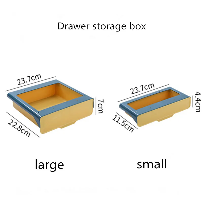 Concealed drawer storage box under the table Multifunctional kitchen  cabinet paste storage box Drawer dust-proof storage box