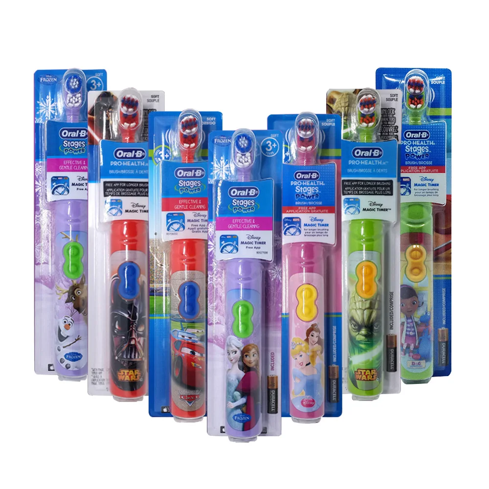 Oral B Kids Electric Tooth Brush Soft Bristle 100% Waterproof Electric Toothbrush with Timer Battery Powered for Kids 3+ Oral B Kids Electric Tooth Brush Soft Bristle 100% Waterproof Electric Toothbrush with Timer Battery Powered for Kids 3+