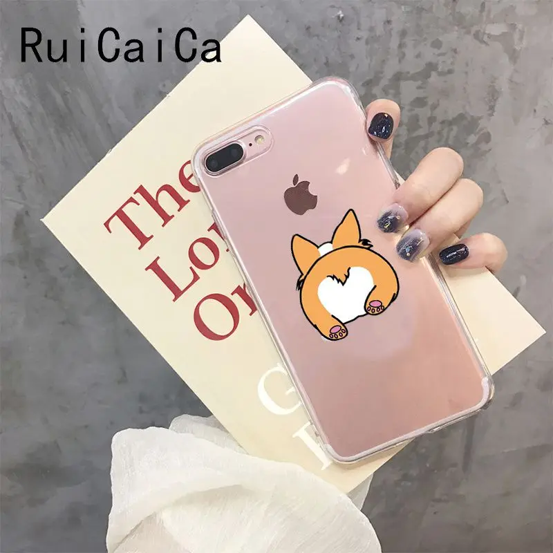 RuiCaiCa милый корги Butt Animal Puppy клиент высокого качества чехол для телефона iPhone 8 7 6 6S Plus X XS MAX 5 5S SE XR 10 Чехол - Цвет: A3