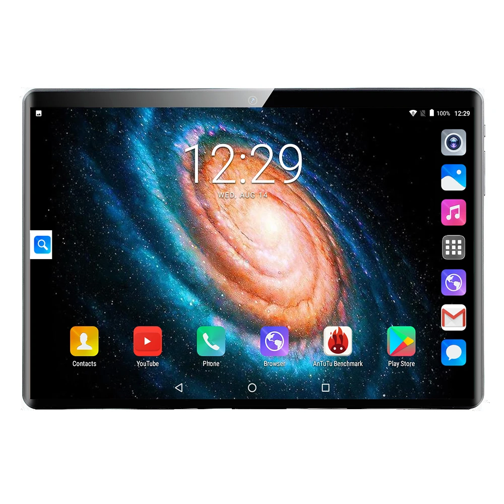 10 дюймов планшетный ПК Octa Core 6 ГБ Оперативная память 64 Гб Встроенная память Android 9,0 Wi-Fi Bluetooth gps Телефонный звонок 3g, 4G, FDD, LTE, 2.5D Стекло детская Планшеты