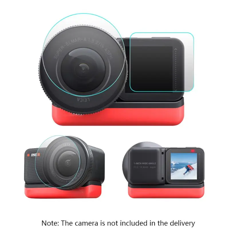 

1Set Tempered Glass Film Screen Protector Wide Angle Lens Protective Film for Insta360 ONE R Camera Accessories