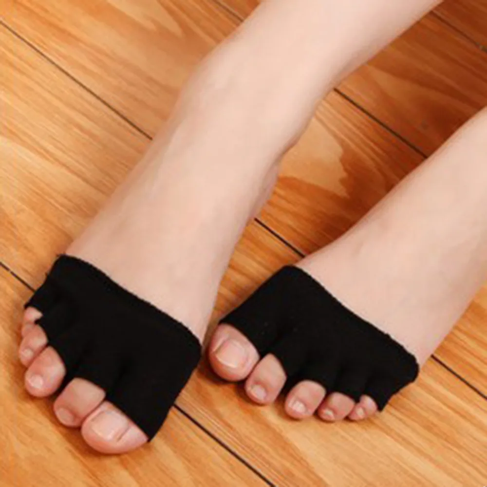 Women Non Slip High Heels Sandal Invisible Half Footie Open Toe Socks New