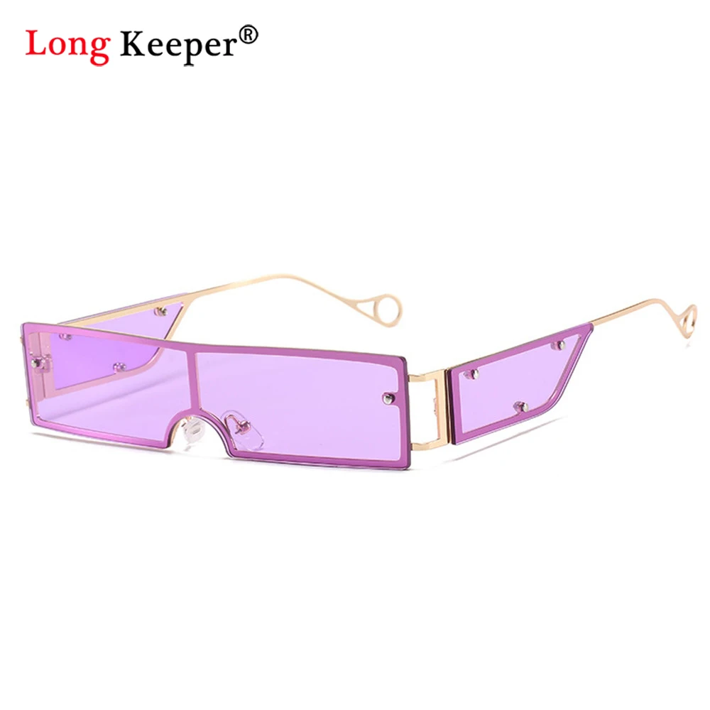 

Fashion Rectangle Sunglasses Women 2020 Luxury Brand One Piece Punk Goggle Sunglasses Man Vintage Small Square Sun Glasses UV400
