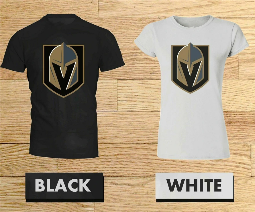 

New Vegas Golden Knights Logo T Shirt Usa Size Em31 2Xl 17Xl Tee Shirt